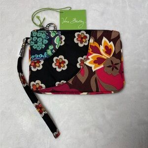 Vera Bradley Floral Quilted Wristlet Zip Pouch NWT